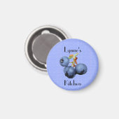 ブルーベリパーソナライズされたー磁石 マグネット (正面/裏面)