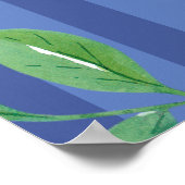 ブルーベリモダンーベリースイートベビーシャワー ポスター (角)