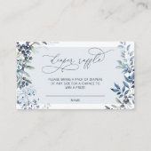 ブルーベリーおむつラッフルエンクロージャカード エンクロージャーカード (正面)