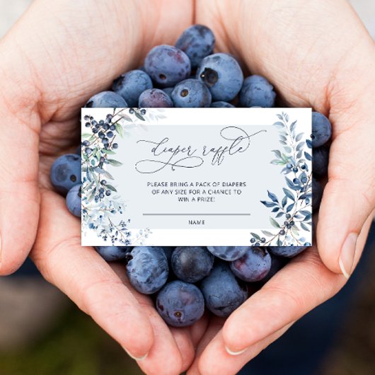 ブルーベリーおむつラッフルエンクロージャカード エンクロージャーカード