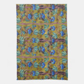 ブルーベリーおよびコケ キッチンタオル (縦)