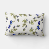 ブルーベリーつる植物腰枕 ランバークッション (裏面)