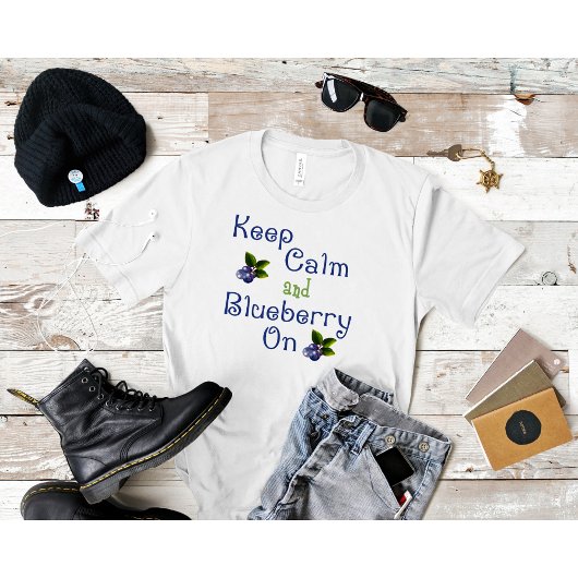 ブルーベリーで冷静さを保とうTシャツ Tシャツ