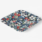 ブルーベリーとイチゴのフローラ ペーパープレート (傾斜あり)