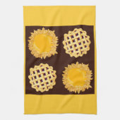 ブルーベリーとカボチャのパイズキッチンタオル キッチンタオル (縦)