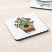 ブルーベリーとバードハウスを備えたロビンズ コースター (左側)