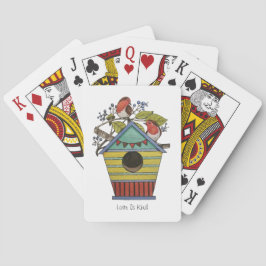 ブルーベリーとバードハウスを備えたロビンズ トランプ