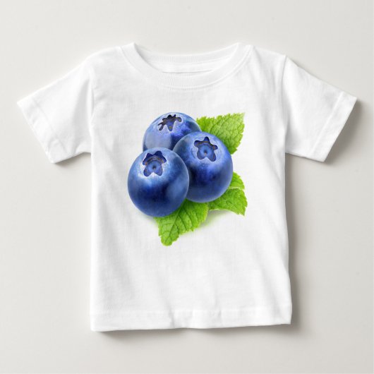 ブルーベリーとミント ベビーTシャツ (正面)
