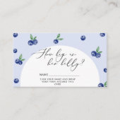 ブルーベリーどのぐらい大きいママの腹 エンクロージャーカード (正面)