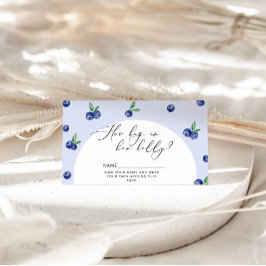 ブルーベリーどのぐらい大きいママの腹 エンクロージャーカード