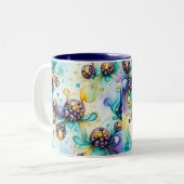 ブルーベリーのエッセンス ツートーンマグカップ (正面左)