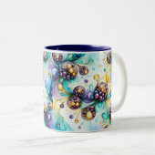 ブルーベリーのエッセンス ツートーンマグカップ (正面右)