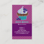 ブルーベリーのカップケーキの名刺TBA 名刺 (裏面)