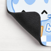 ブルーベリーのカップケーキの子猫のマウスパッド マウスパッド (コーナー)