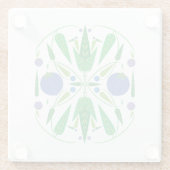 ブルーベリーのガラスコースターの守護者 ガラスコースター (裏面)