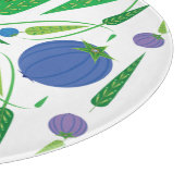 ブルーベリーのガラス切り板の守護者 カッティングボード (角)