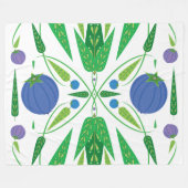 ブルーベリーのガーディアンフリース（3サイズ） フリースブランケット (正面(横))