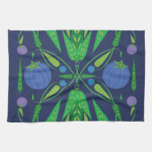 ブルーベリーのキッチンタオルの守護者 キッチンタオル (横)