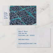 ブルーベリーのターコイズ箱 名刺 (正面/裏面)