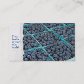 ブルーベリーのターコイズ箱 名刺 (正面)