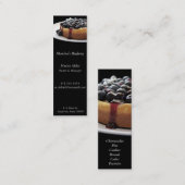 ブルーベリーのチーズケーキのしおり スキニー名刺 (正面/裏面)