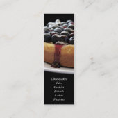 ブルーベリーのチーズケーキのしおり スキニー名刺 (裏面)