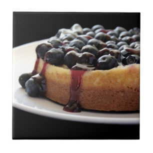 ブルーベリーのチーズケーキのタイル タイル