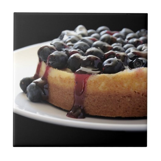 ブルーベリーのチーズケーキのタイル タイル (正面)