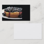 ブルーベリーのチーズケーキの名刺 名刺 (正面/裏面)