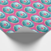 ブルーベリーのドーナツ ラッピングペーパー (角)