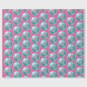 ブルーベリーのドーナツ ラッピングペーパー (フラット)