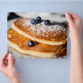 ブルーベリーのパンケーキ チラシ (手)