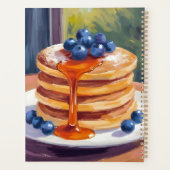 ブルーベリーのパンケーキ | 油絵の果物 プランナー手帳 (裏面)