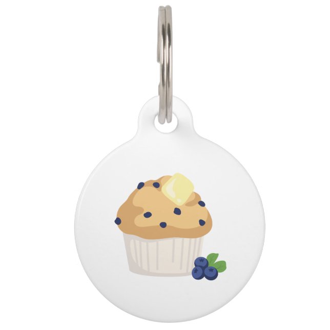 ブルーベリーのマフィン ペット　ネームタグ (正面)