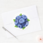 ブルーベリーの丸い組成 ラウンドシール (封筒)