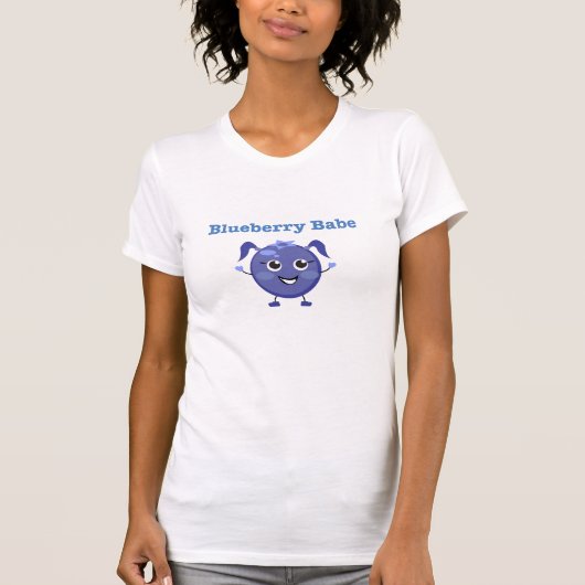 ブルーベリーの可愛い人! ビーガンのTシャツ Tシャツ (正面)
