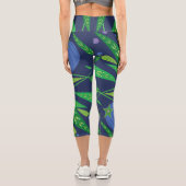 ブルーベリーの守護者の高い腰のカプリス カプリレギンス (裏面)