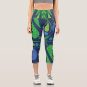 ブルーベリーの守護者の高い腰のカプリス カプリレギンス (正面)