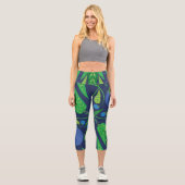 ブルーベリーの守護者の高い腰のカプリス カプリレギンス (正面)