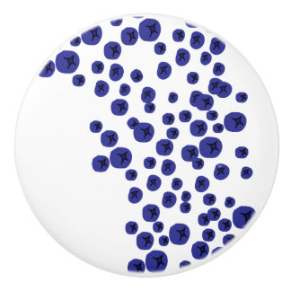 ブルーベリーの引き セラミックノブ