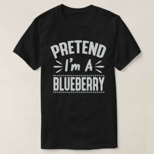 ブルーベリーの怠惰なハロウィーンの衣装を装う Tシャツ