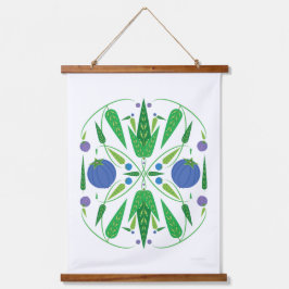 ブルーベリーの木材のガーディアンは、タペストリーをトッピング 吊り下げ型タペストリー