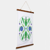 ブルーベリーの木材のガーディアンは、タペストリーをトッピング 吊り下げ型タペストリー (傾斜あり)