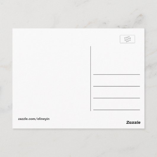 ブルーベリーの果実，ブルーベリー農場で撮影された写真 ポストカード (裏面)