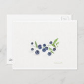 ブルーベリーの果物キッチン飾り ポストカード (正面/裏面)