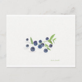 ブルーベリーの果物キッチン飾り ポストカード