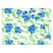 ブルーベリーの水彩模様 テーブルクロス (正面(横))