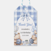 ブルーベリーの水彩画 誕生日おめでとう ギフトタグ (裏面)
