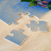 ブルーベリーの絵画水色 ジグソーパズル (側面)