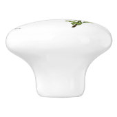 ブルーベリーの花の陶器ノブ セラミックノブ (側面)